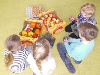 Die Kinder kontrollieren, ob alles angekommen ist, was bestellt wurde. Die Kinder kontrollieren, ob alles angekommen ist, was bestellt wurde.
